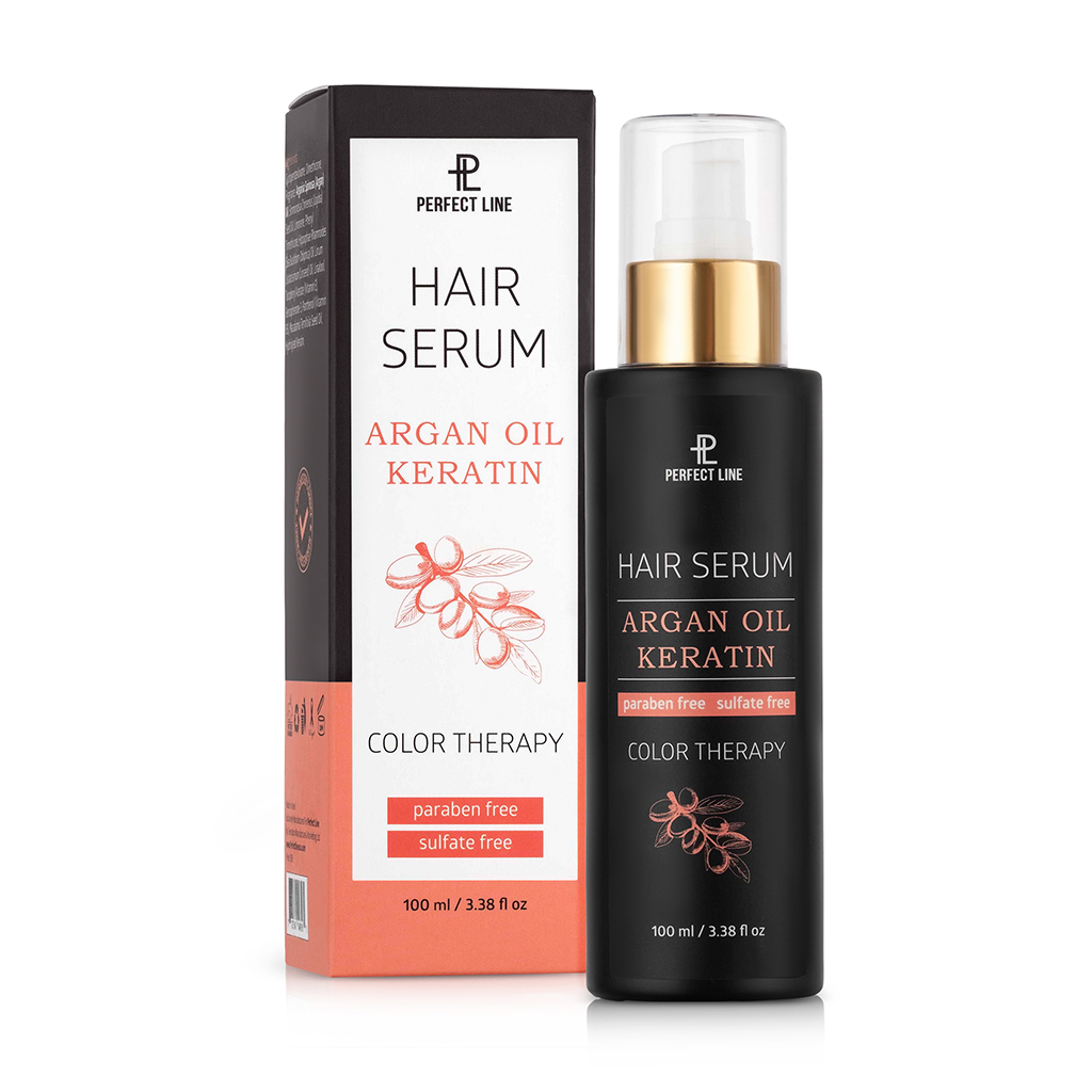Argan Oil Keratin Hair Serum - Perfect Line USA